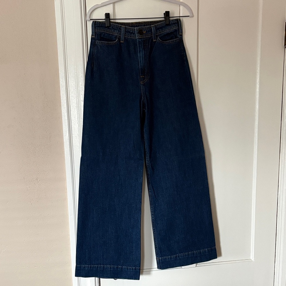 Wide Leg Dark Blue Women’s Jeans